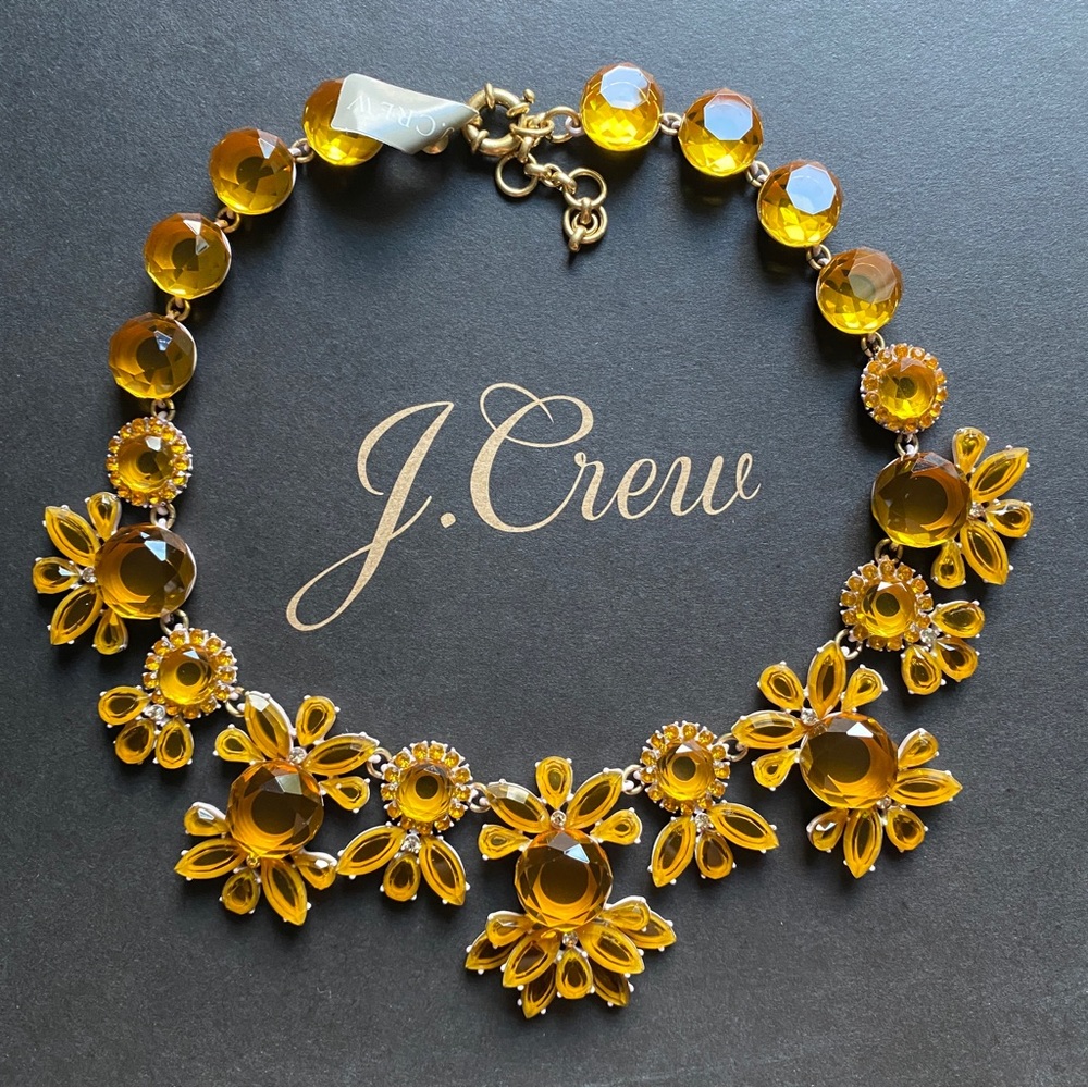 🌱 J. Crew Sunshine Crystal Necklace